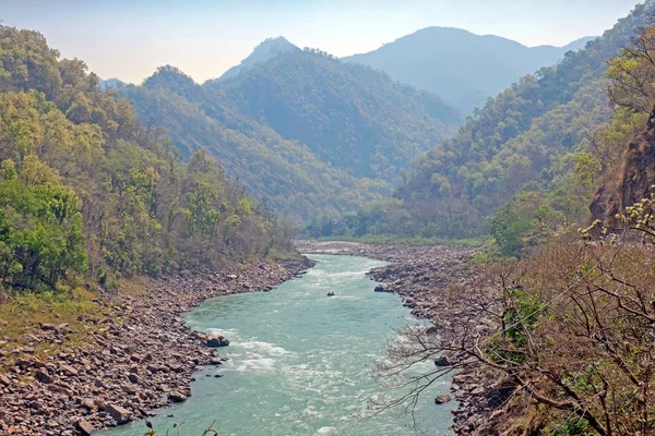 Sungai Gangga di India di Laxman Jhula — Stok Foto