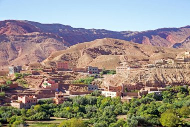 Fas Afrika Atlas dağlarında manzara