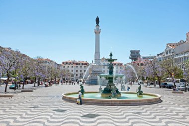 Rossio Meydanı Lizbon Portekiz görüntüleyin
