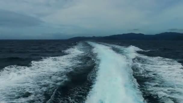 Cruzeiro Alta Velocidade Mar Bali Indonésia — Vídeo de Stock