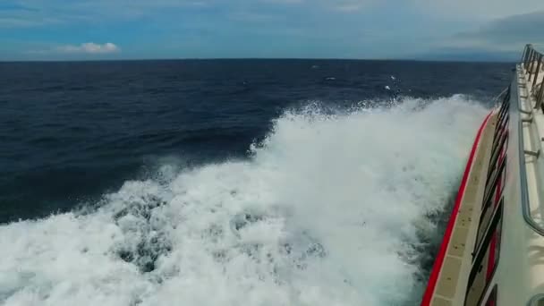 Hohe Geschwindigkeit Auf Dem Bali Meer Indonesien — Stockvideo