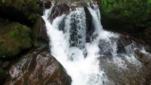 Wasserfall Auf Java Indonesien Asien — Stockvideo