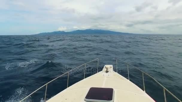 Vysoká Rychlost Plavba Moři Bali Indonésii — Stock video