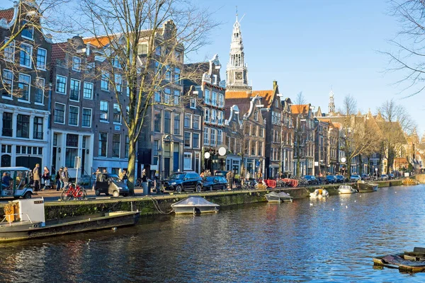 Γραφικό της πόλης από το Άμστερνταμ στην Ολλανδία — Φωτογραφία Αρχείου