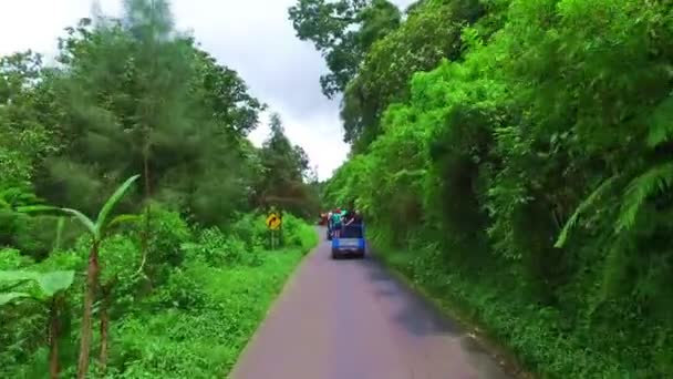 Ιάβα Ινδονησία Δεκεμβρίου 2016 Οδήγηση Στην Ύπαιθρο Από Java Ινδονησία — Αρχείο Βίντεο
