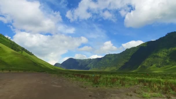 インドネシア ジャワのブロモ火山荒廃地域 — ストック動画
