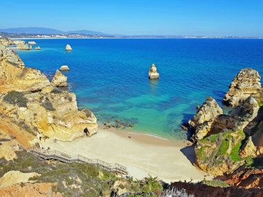 Praia do Camillo Lagos Portekiz 'de