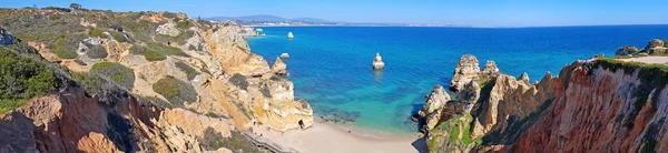 Panorama from Praia do Camillo in Lagos Portugal — Stock Photo, Image