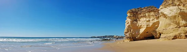 Panorama från Praia da Rocha i Portimao Portugal — Stockfoto
