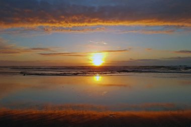 Portekiz Atlantik Okyanusu günbatımı