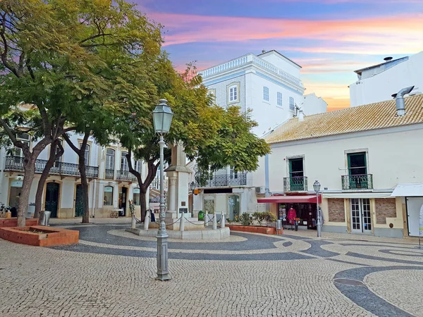 The main square in Lagos in the Algarve Portugal — Stock Photo, Image