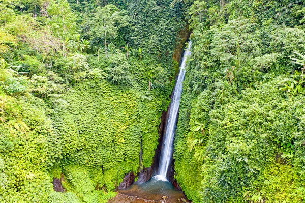 Aerial from Munduk waterfall on Bali Indonesia — Stock Photo, Image