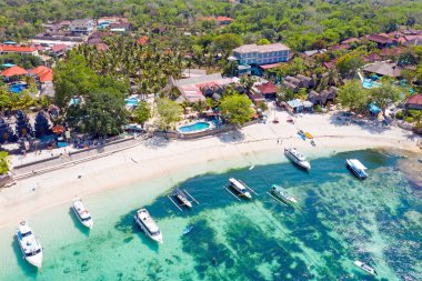 Nusa Lembongan Bali Endonezya 'daki Mantar Körfezi' nden.