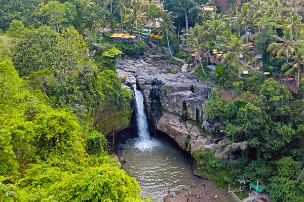 Aerial from Tegenungan Waterfall in Bali Indonesia — Stock Photo, Image