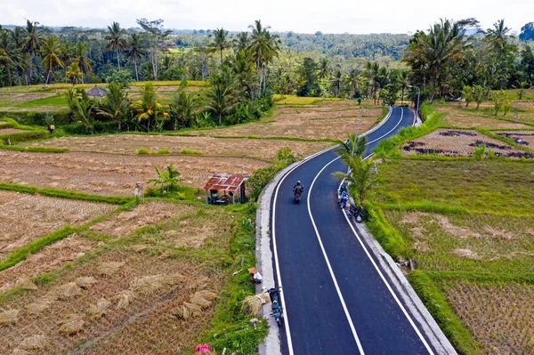 Εναέρια από ένα βαλινέζικο τοπίο στην Ινδονησία — Φωτογραφία Αρχείου