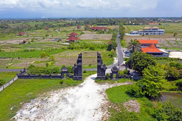 Повітряне повітря з балійського пейзажу на західному узбережжі від Балі — стокове фото
