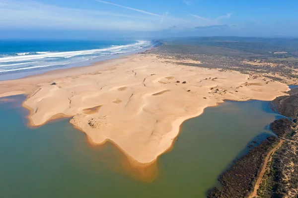 Aeronáutica Praia Carapateira Costa Oeste Portugal — Fotografia de Stock