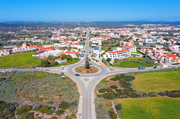 Vzduch Vesnice Sagres Algarve Portugal — Stock fotografie