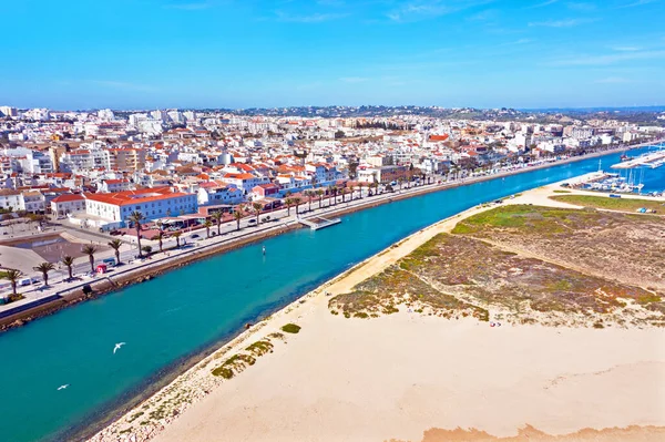 Aerea Dalla Città Lagos Algarve Portogallo — Foto Stock