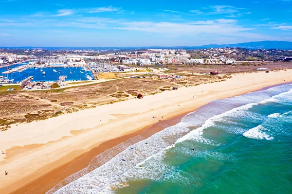 Lotnictwo Miasta Lagos Algarve Portugalia — Zdjęcie stockowe