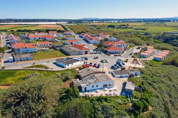 Luftaufnahme Aus Dem Dorf Azenha Mar Der Westküste Portugal — Stockfoto