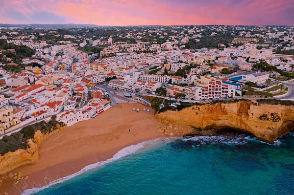 Luchtfoto Uit Carvoeiro Algarve Portugal — Stockfoto
