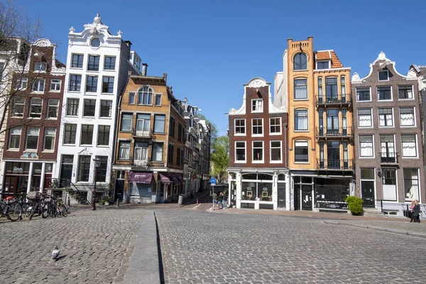 Hollanda Ilkbaharda Amsterdam Dan Şehir Manzarası — Stok fotoğraf