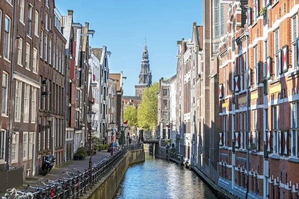 City Scenic Amsterdam Spring Netherlands North Church Noorderkerk — Stock Photo, Image