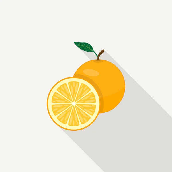 Oranžový plochý ikona — Stockový vektor