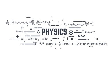 Physics line equations clipart