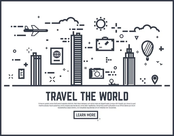 Travel the world — Stock Vector