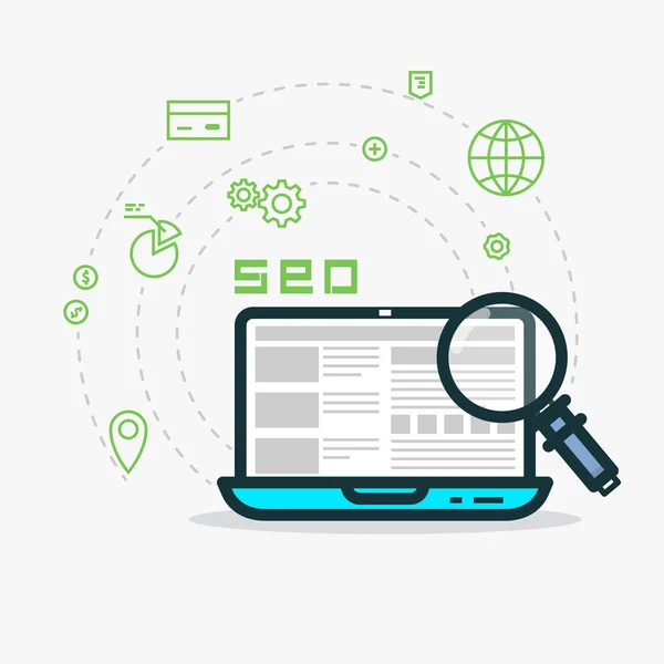 Análisis web y SEO — Vector de stock