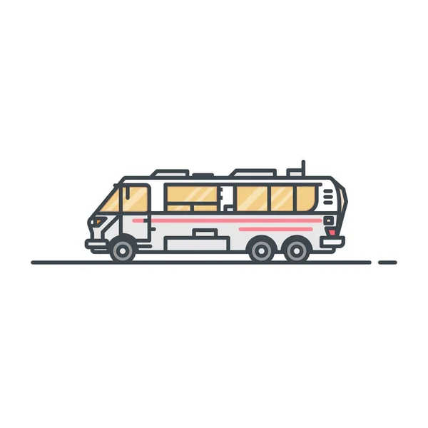 Camper caravan illustrazione — Vettoriale Stock