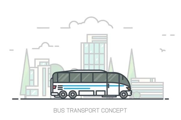 Bus de grande ville — Image vectorielle
