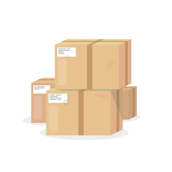 Pile de boîtes — Image vectorielle