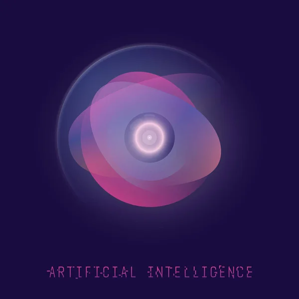 Technologie de l'intelligence artificielle — Image vectorielle