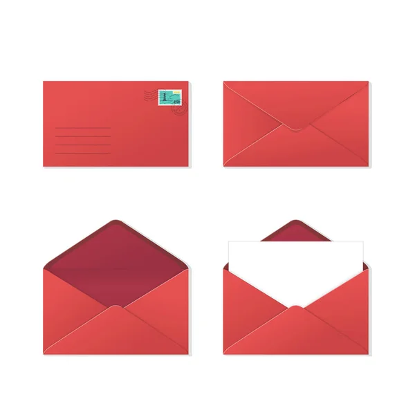 Reeks enveloppen — Stockvector