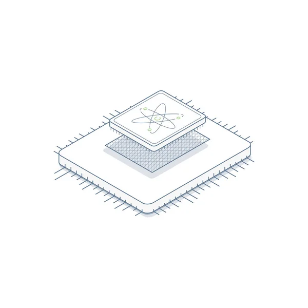 Centrale processoreenheid — Stockvector