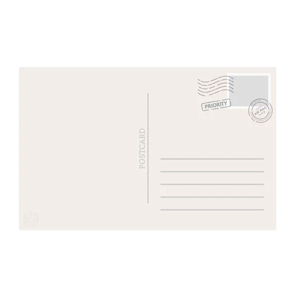 Modèle de carte postale vecteur — Image vectorielle