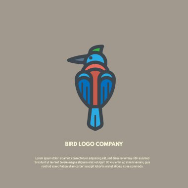Bird vector logo clipart