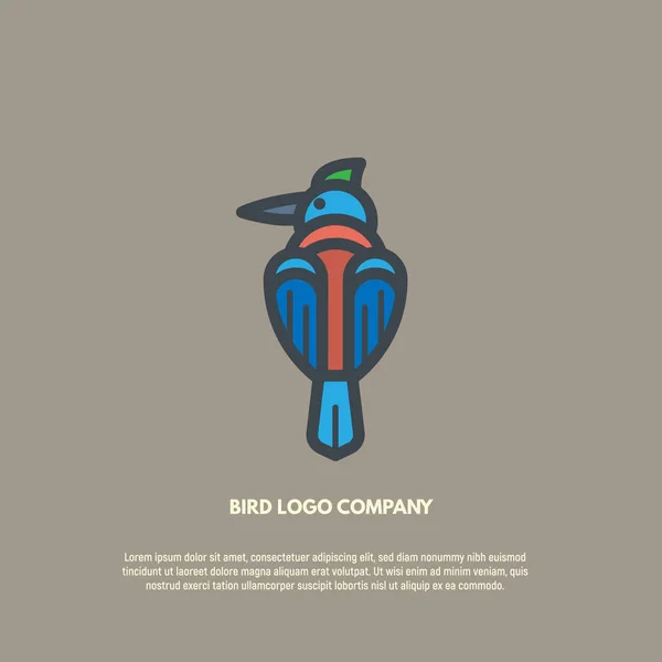 Bird vector logo — Stock Vector