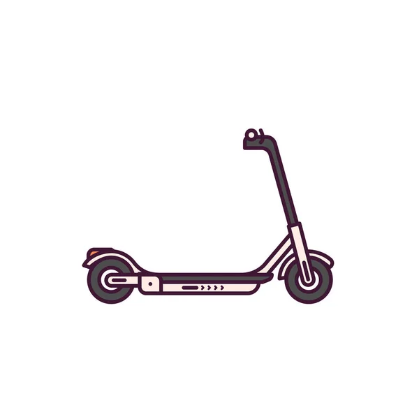 Style de ligne de scooter — Image vectorielle