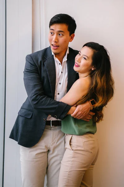 中国亚裔 新加坡 夫妇肖像 — 图库照片