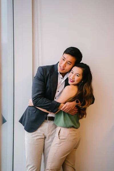 Portrait Chinese Asian Singaporean Couple — Stock Photo, Image