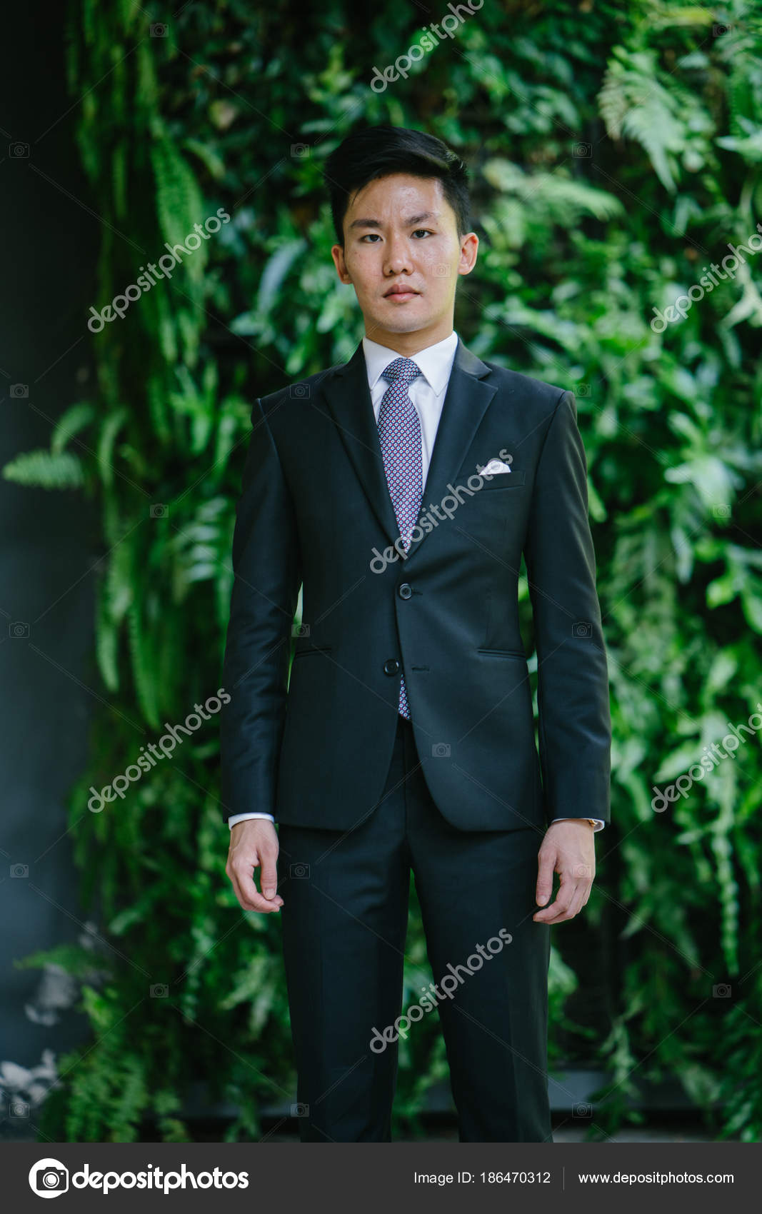 formal dark suit