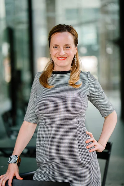 Portrait Professional Neat Well Put Together Caucasian Woman Her Office — Stock Photo, Image