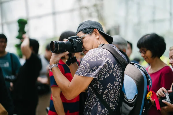 Singapour Mars 2018 Des Photographes Prennent Des Photos Personnages Anime — Photo