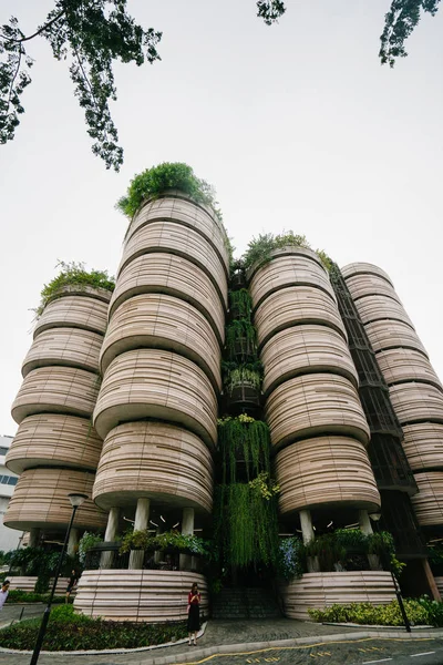 Singapore March 2018 Distinct Futuristic Architecture Hive Nanyang Avenue Ntu Stock Picture