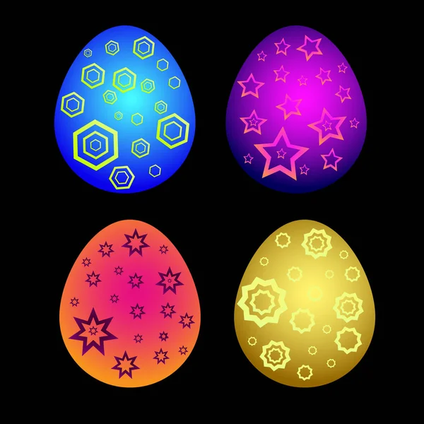 Праздничные пасхальные яйца 2 — стоковый вектор