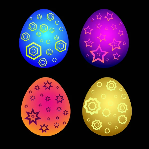 Festlich gefärbte Ostereier 2 — Stockvektor